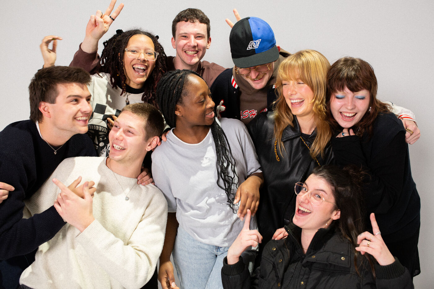 Group of Young Adults Having Fun Together