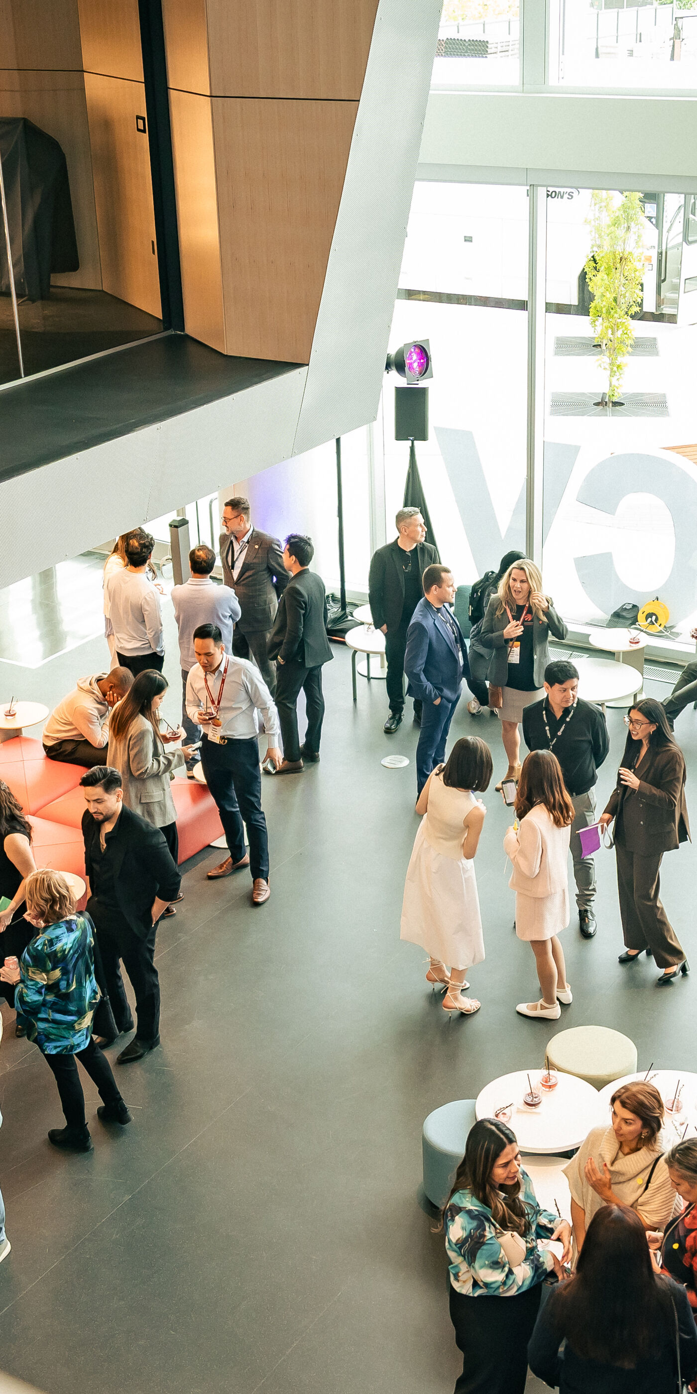 Networking Event at a Modern Educational Facility