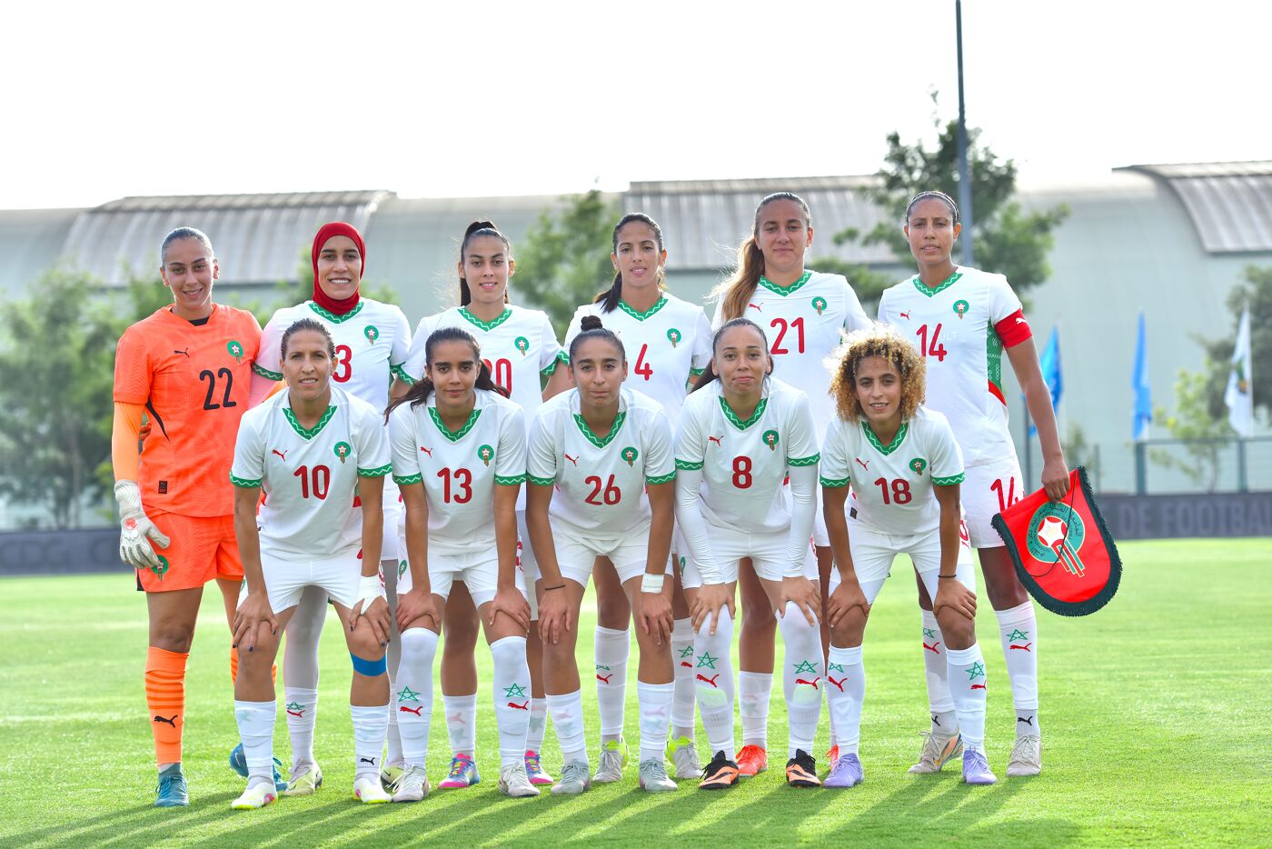 Photo d'équipe de la sélection féminine du Maroc