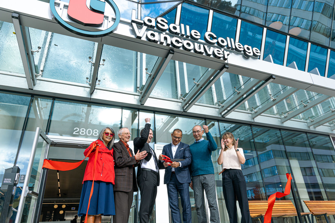 Ribbon-Cutting at LaSalle College Vancouver