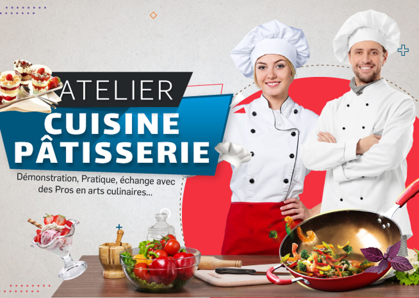 Flyer Atelier Cuisine et Pâtisserie