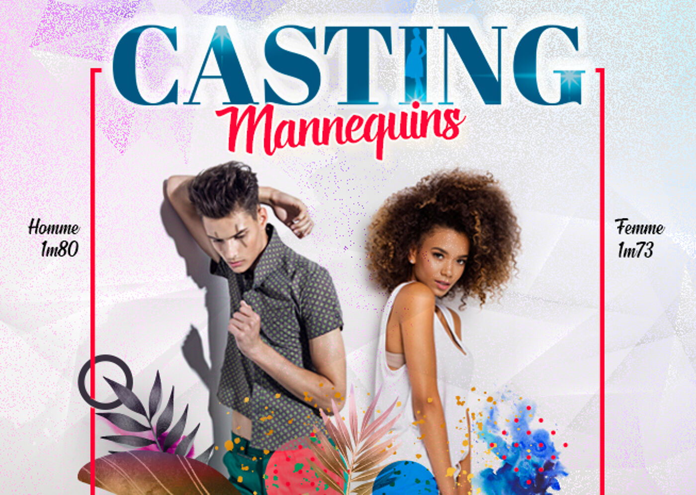 Flyer Casting de Mannequins