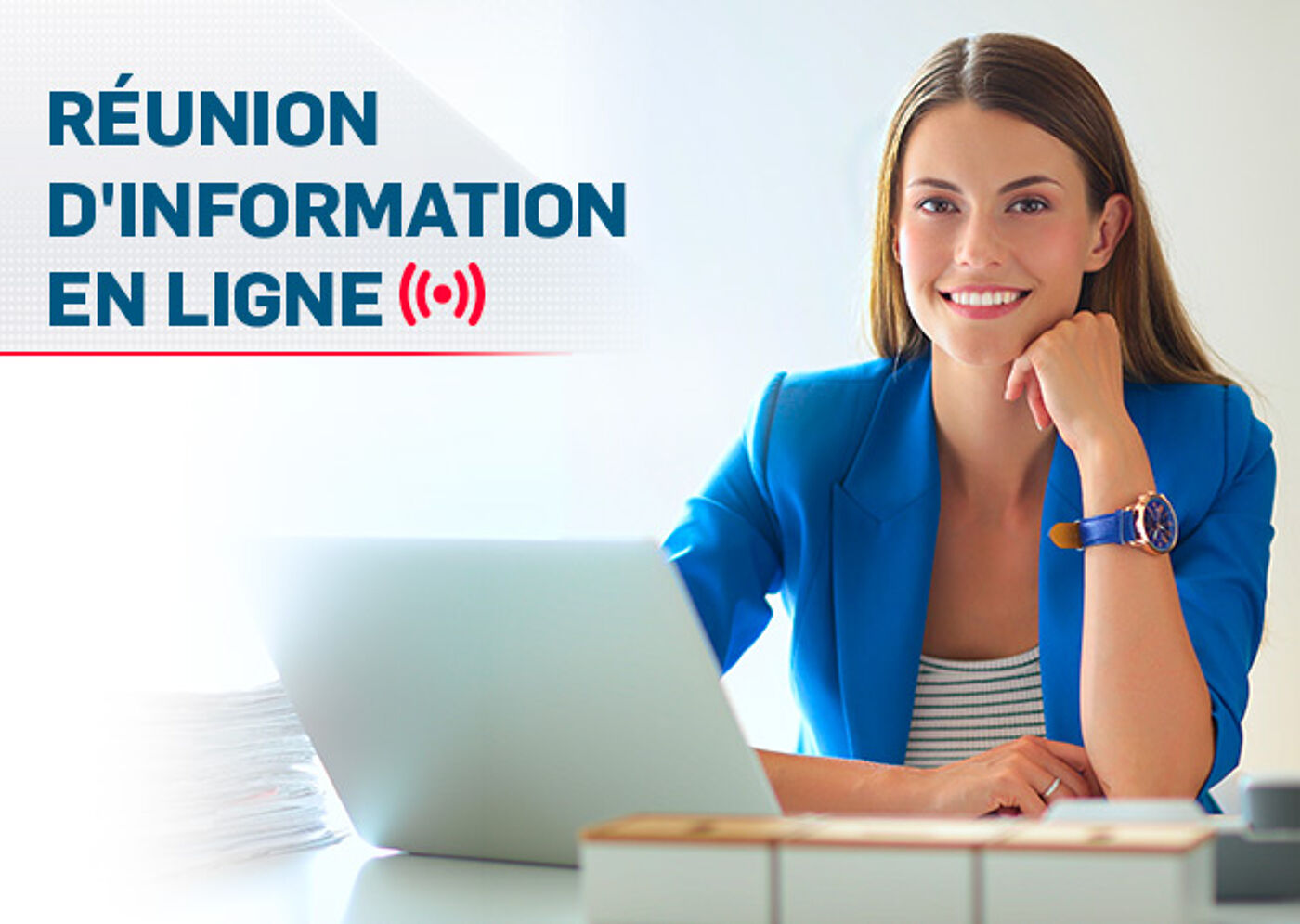 Bannière de Réunion d'Information en Ligne
