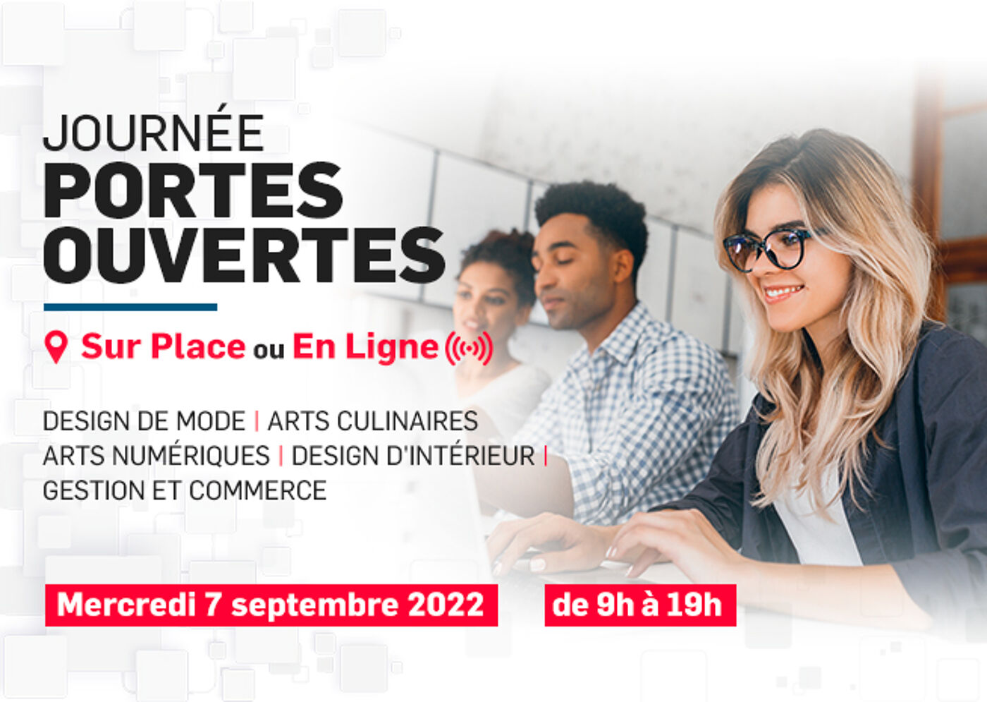 Publicité de réunion d'information en ligne