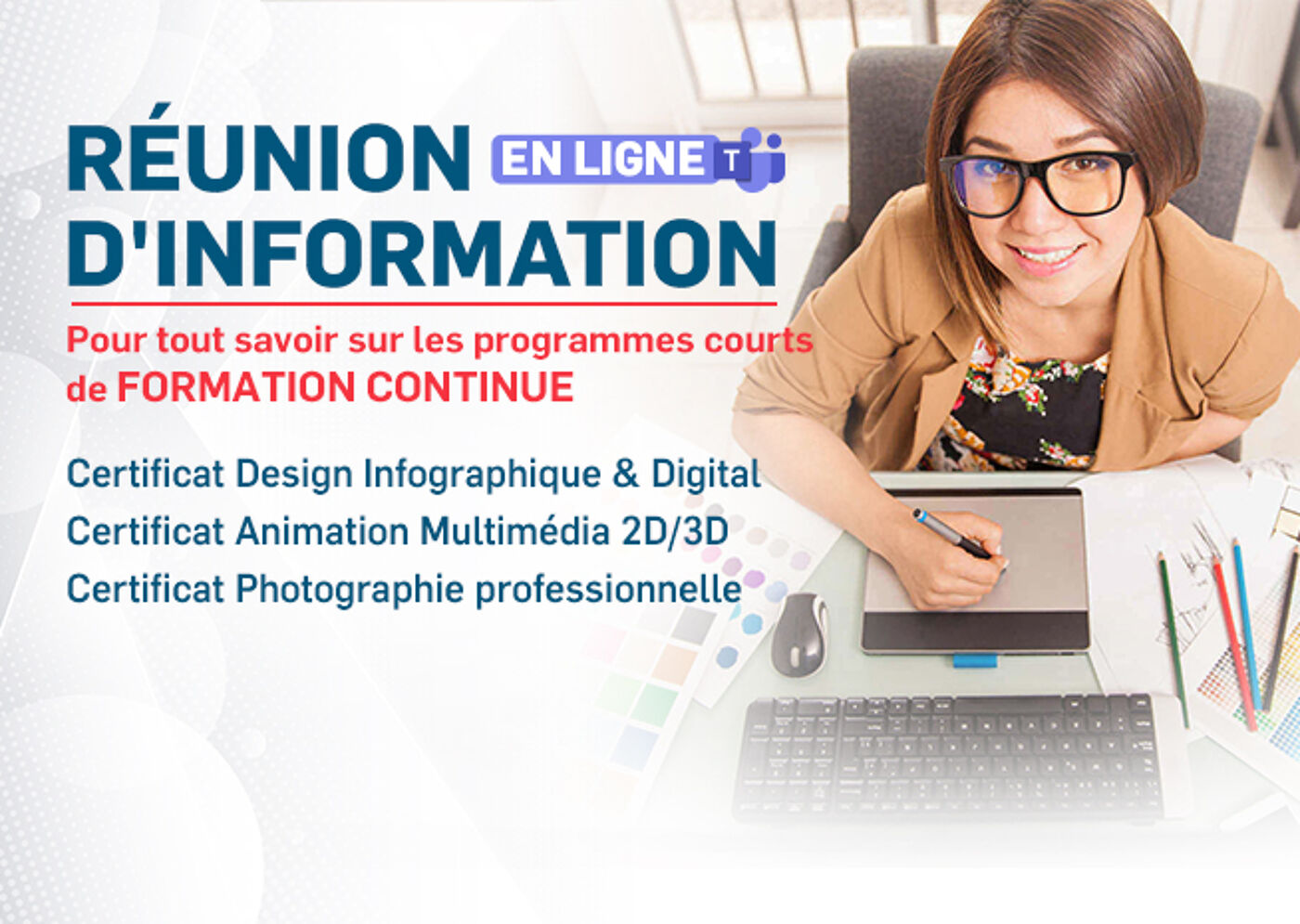 Session d'Information en Ligne sur les Programmes de Formation Continue