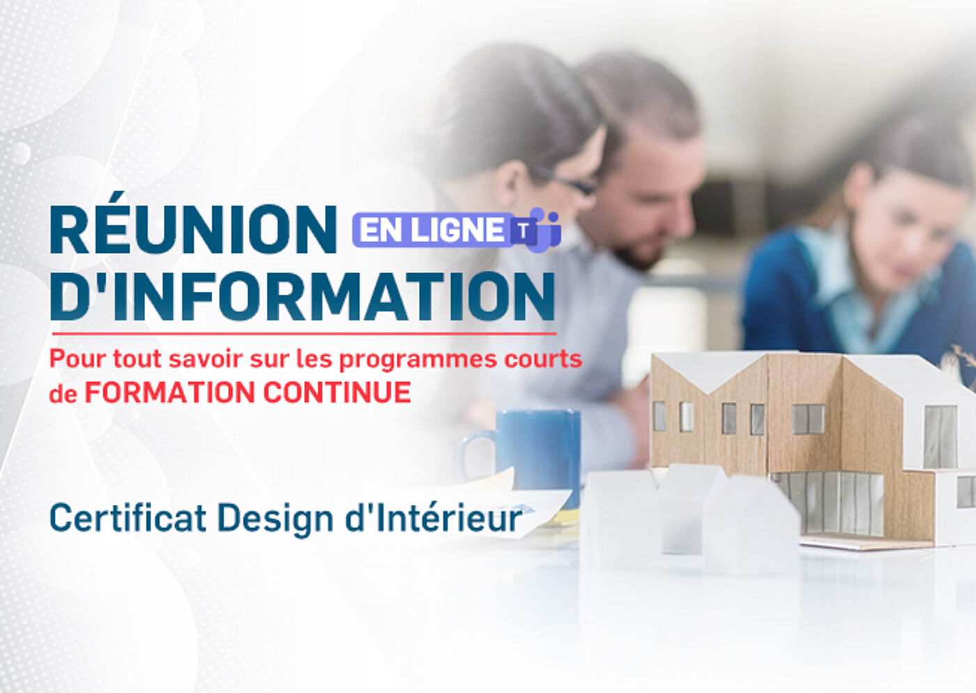 Réunion d'information en ligne sur la formation continue