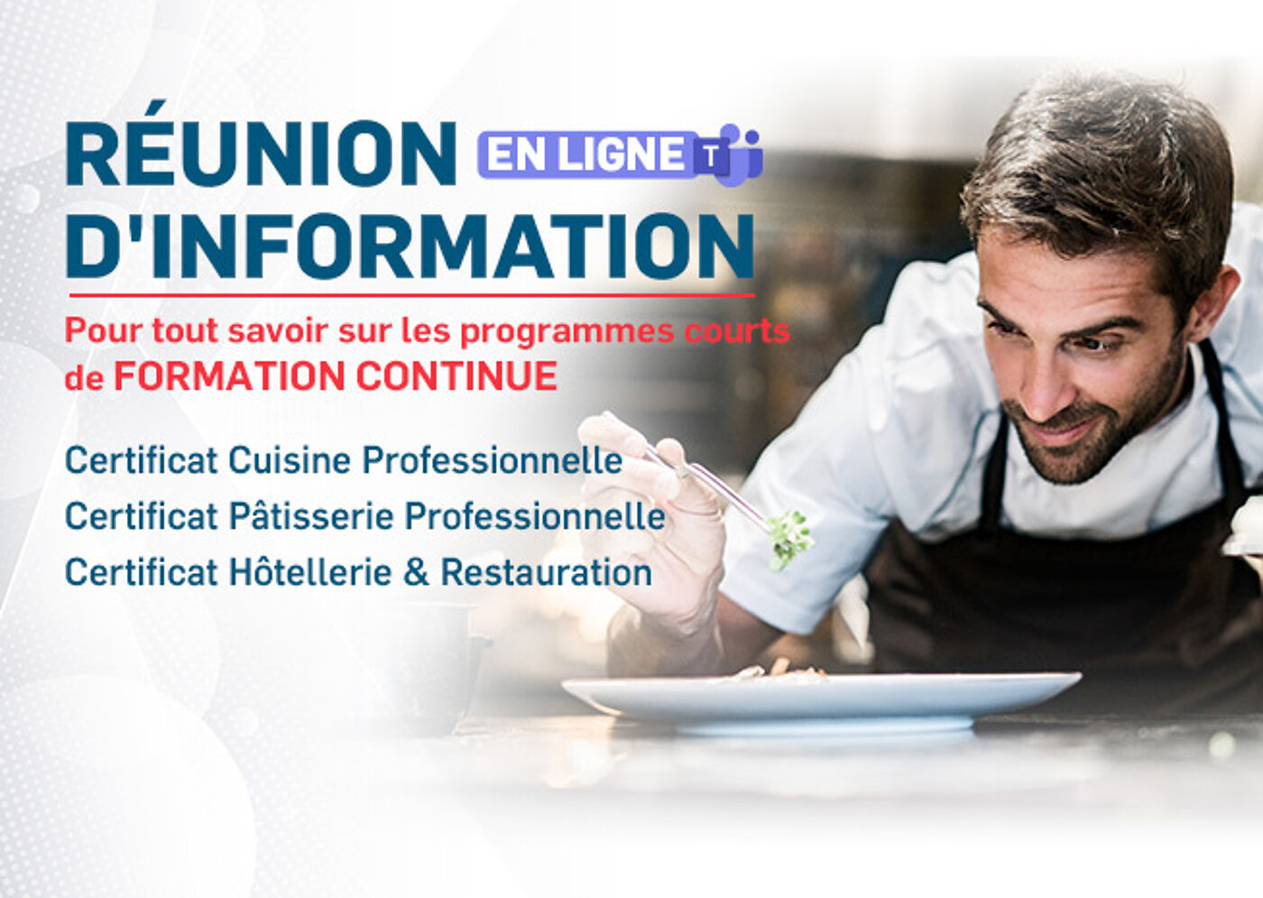 Annonce de session d'information en ligne