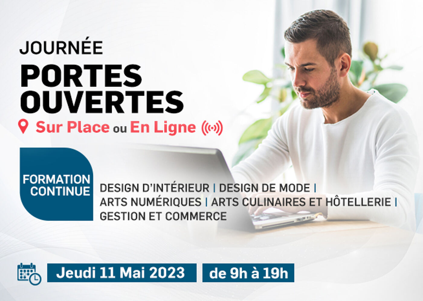 Publicité pour une Journée Portes Ouvertes