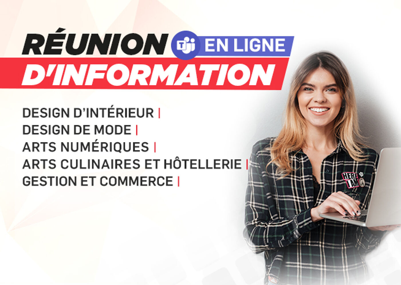 Publicité pour une session d'information en ligne