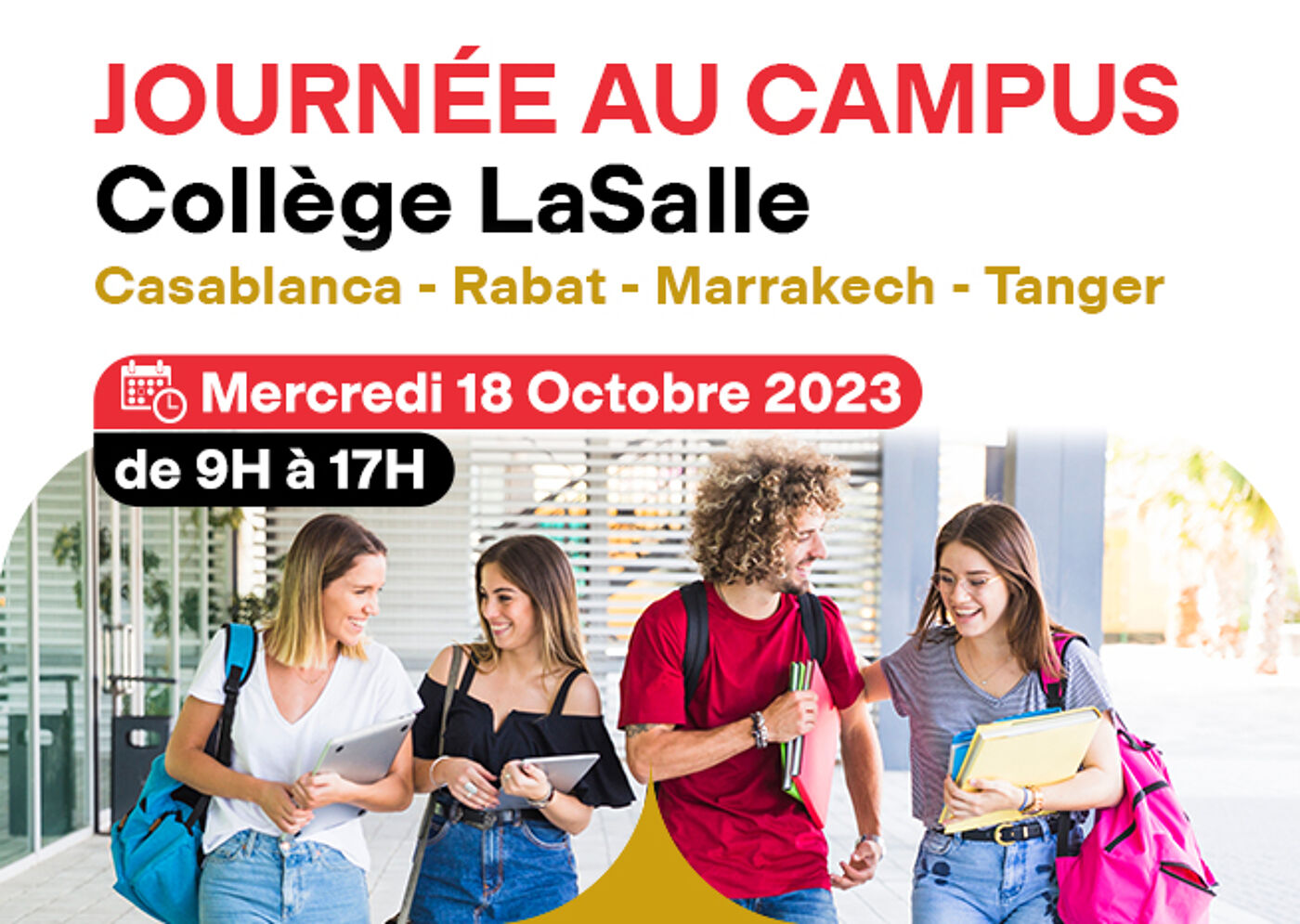 Publicité pour la Journée au Campus du Collège LaSalle