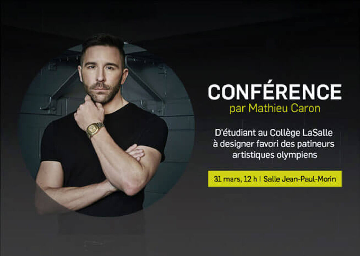 Affiche d'annonce de conférence