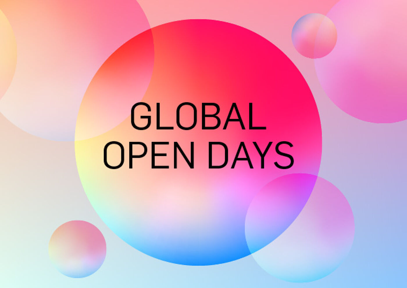 Global Open Days Event Poster