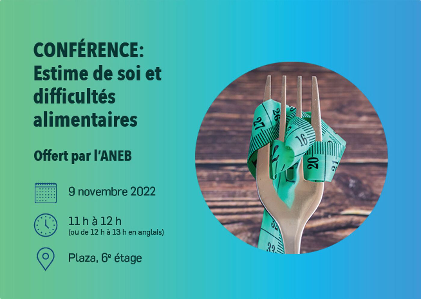 Conférence sur l'Estime de Soi et les Difficultés Alimentaires