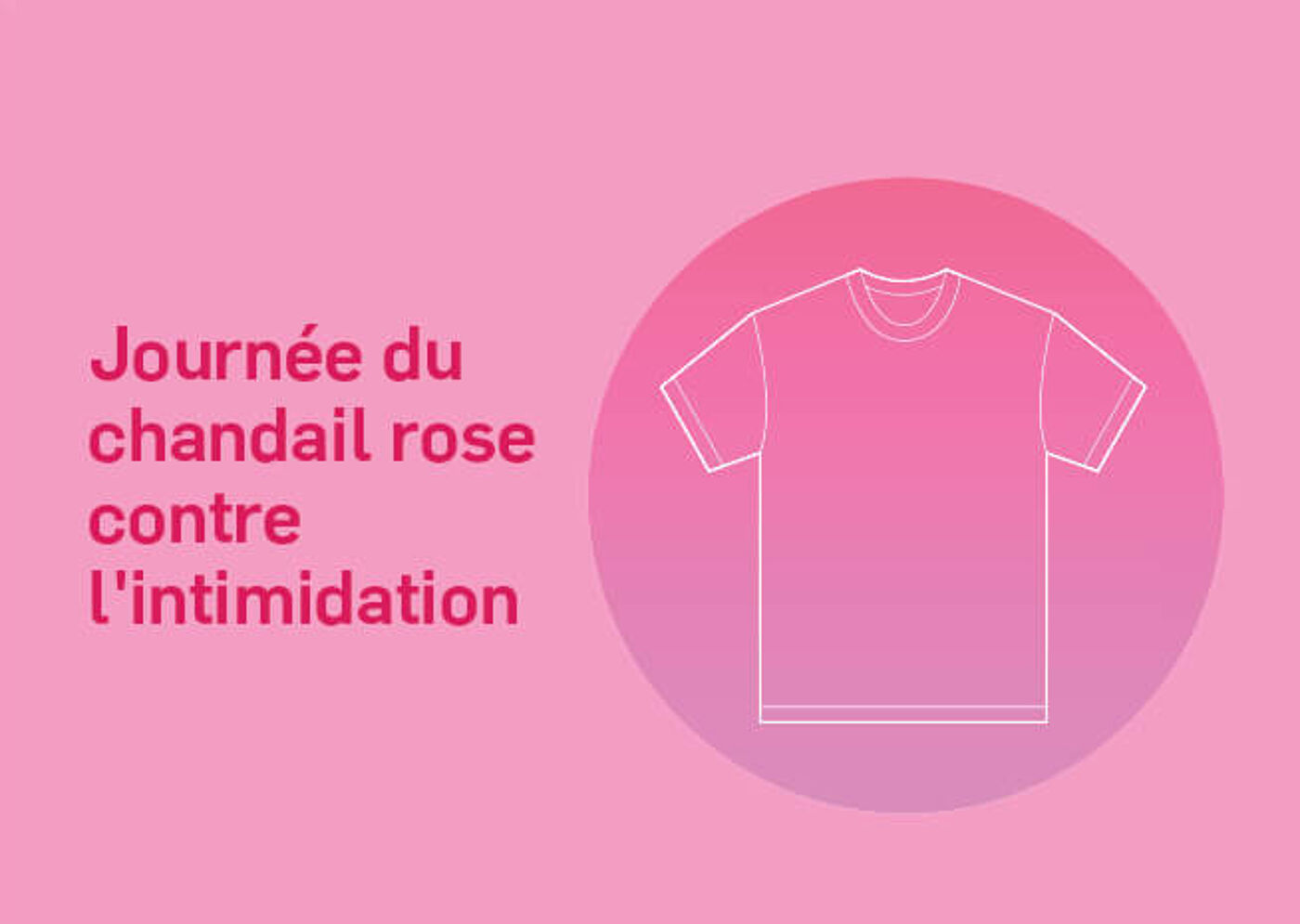 Affiche de la Campagne de la Journée du T-shirt Rose