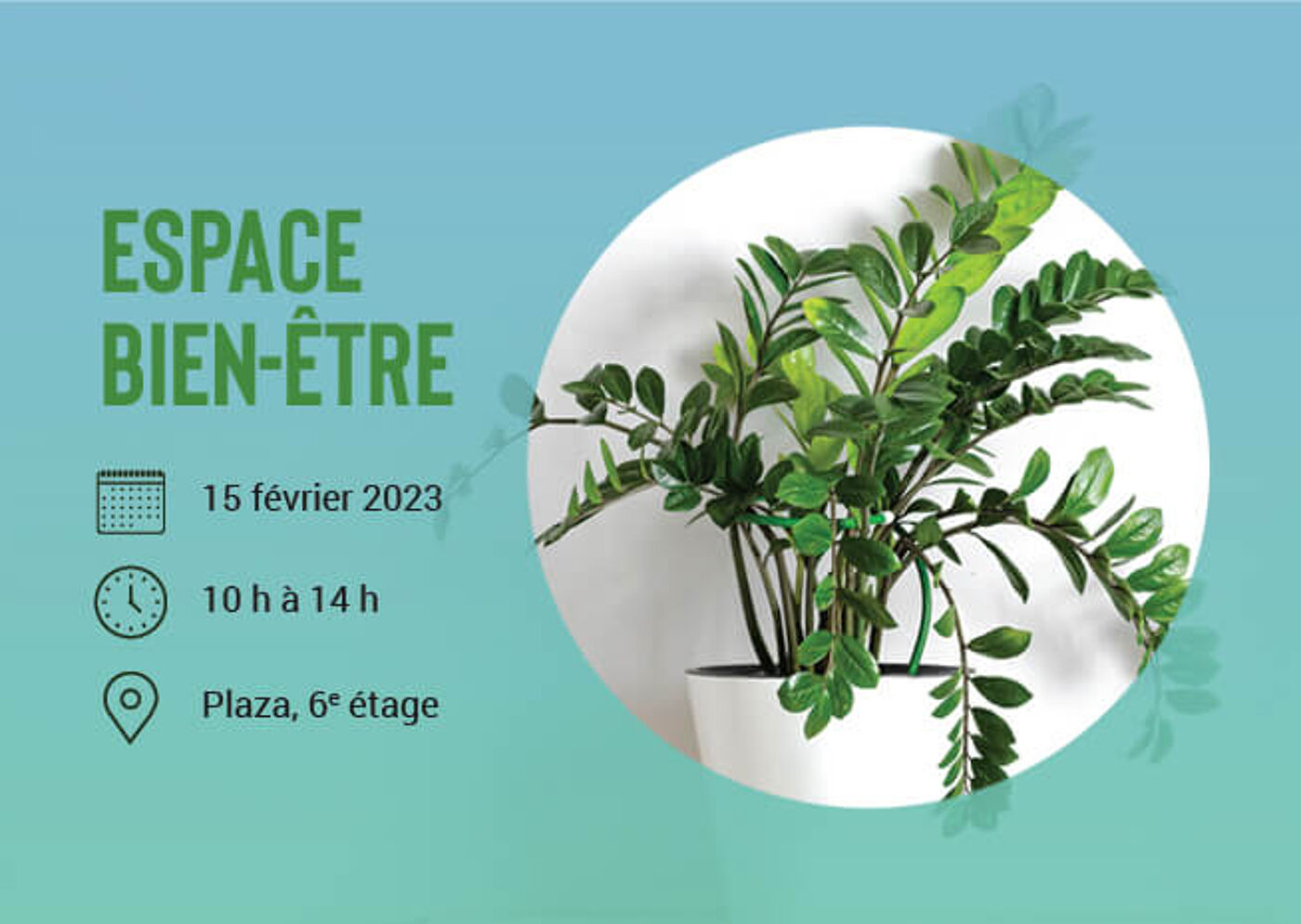 Invitation à l'événement Espace Bien-être