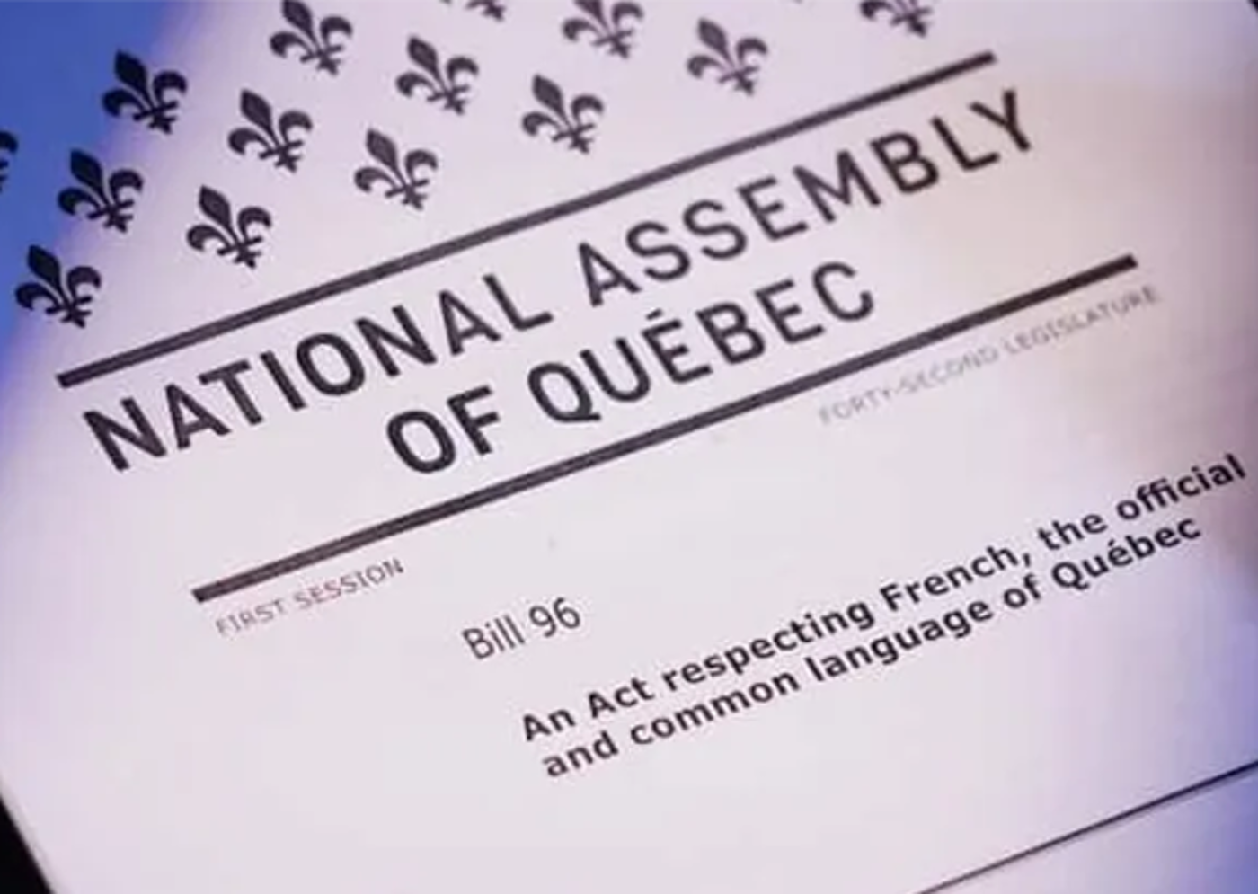  Quebec Bill 96 Document