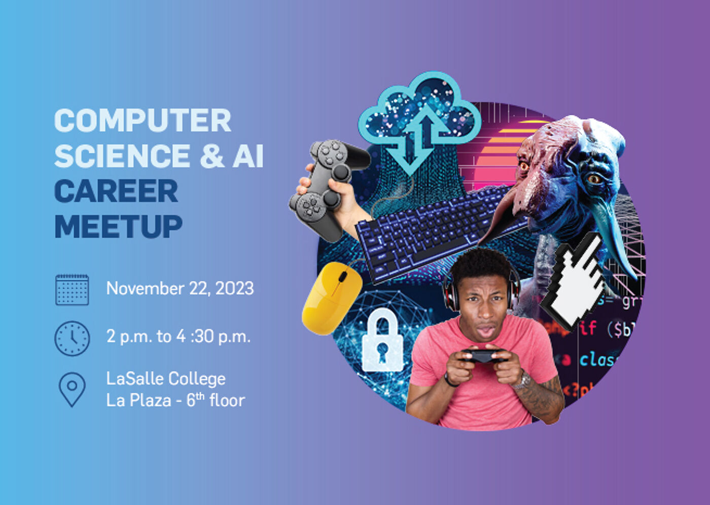 Computer Science & AI Career Meetup Poster