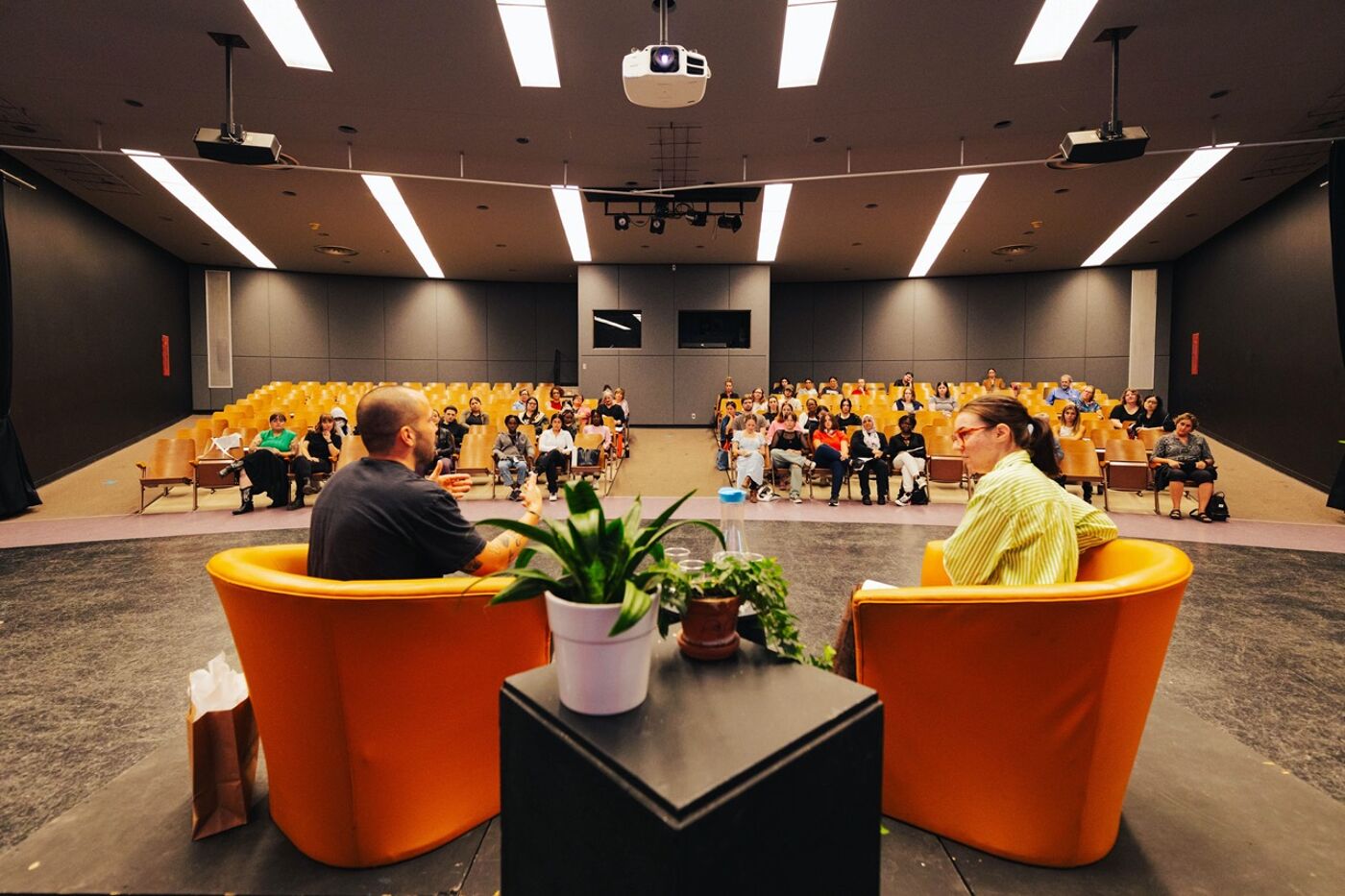 Public Talk in an Auditorium
