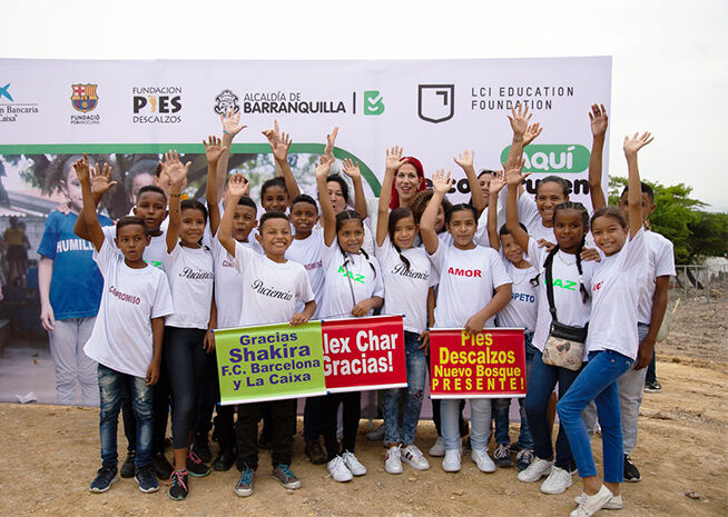 Shakira and LCI Education Foundation