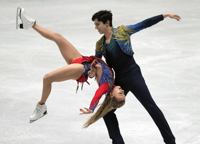 Athlétisme Gracieux sur Glace