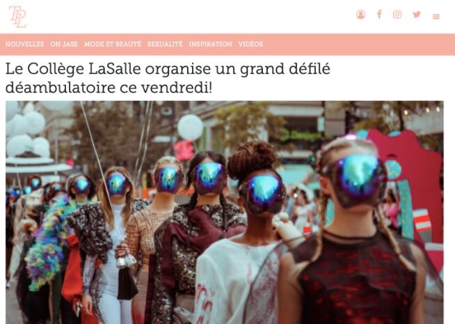 Le Collège LaSalle accueille un défilé de mode éclatant qui présente des créations futuristes.