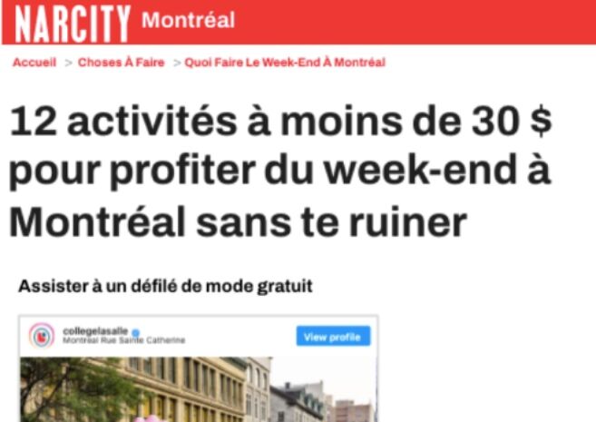 Loisirs Abordables du Week-end