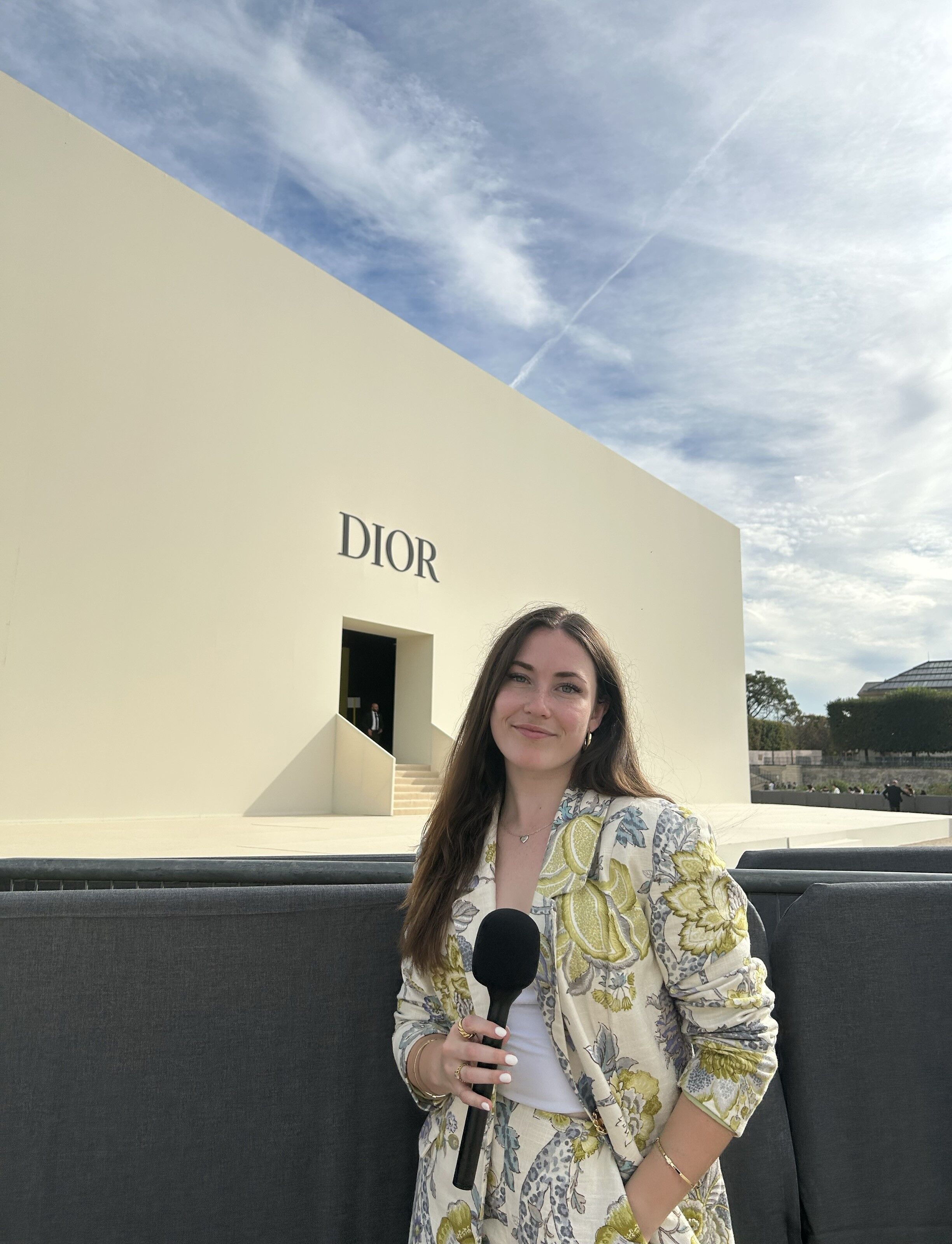 Reporter at Dior Event