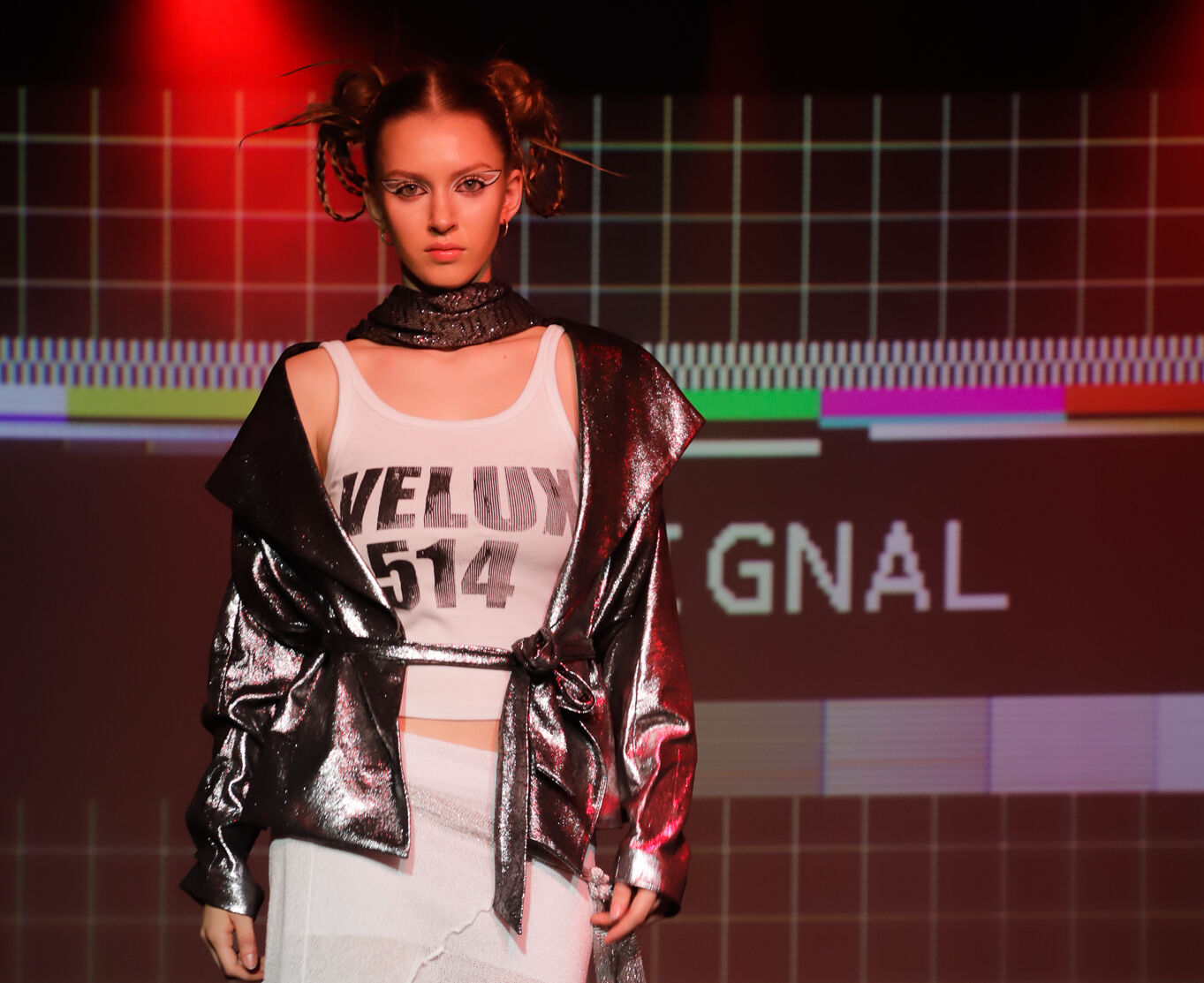 Futuristic Fashion Runway Look
