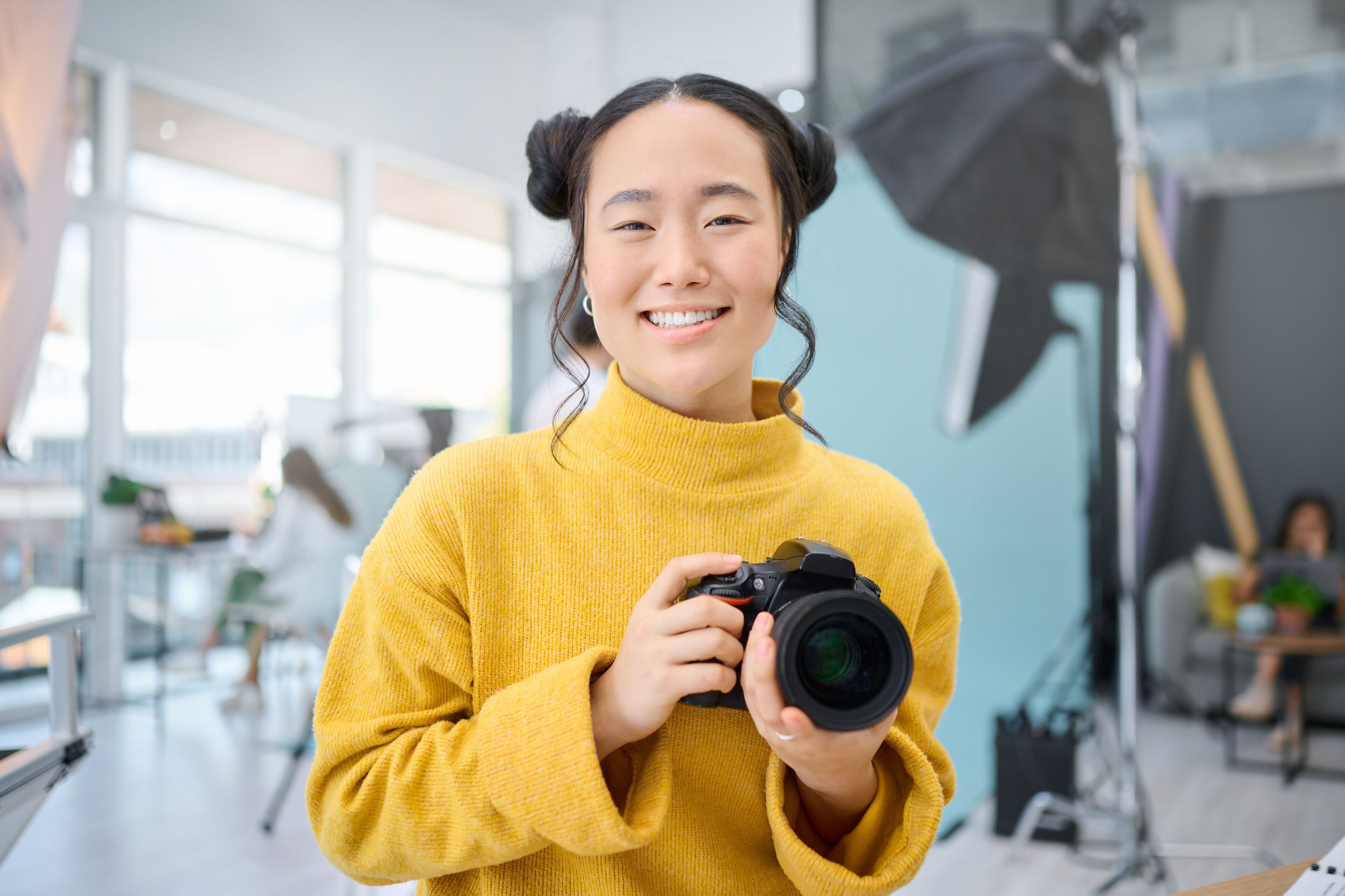 Photographer in Studio