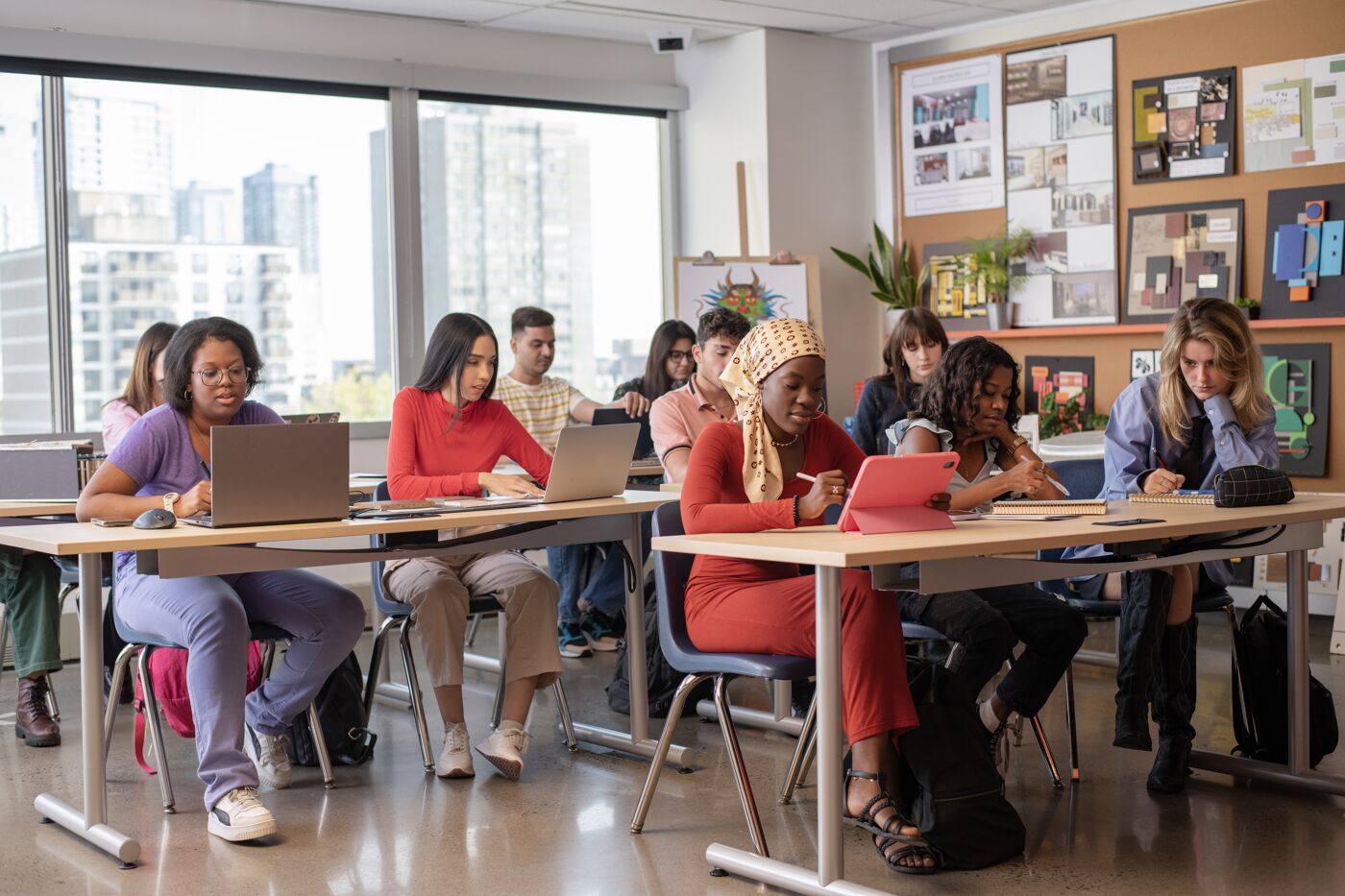 Diverse Adult Education Class