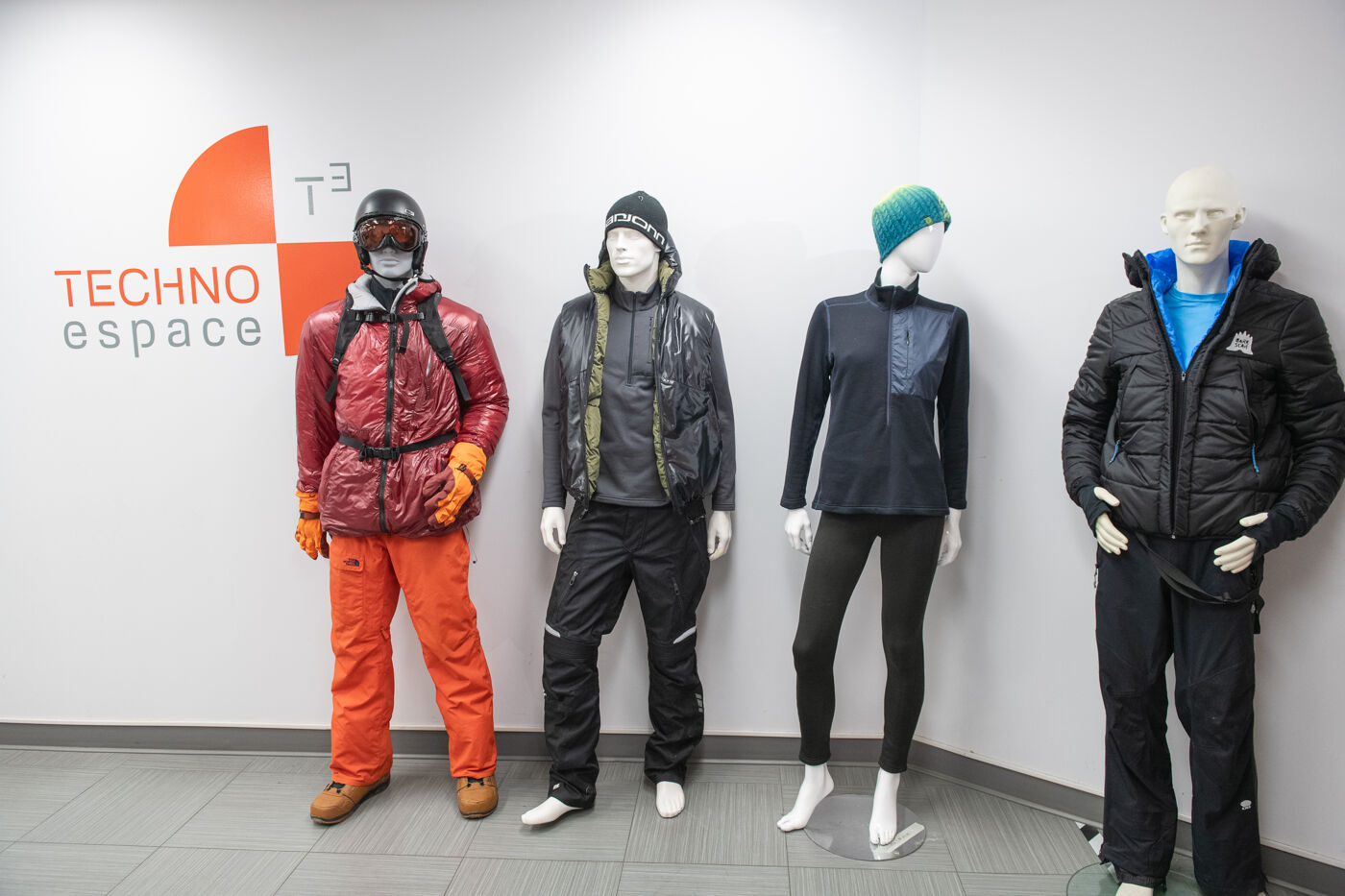 Winter Sportswear Display at Techno Espace