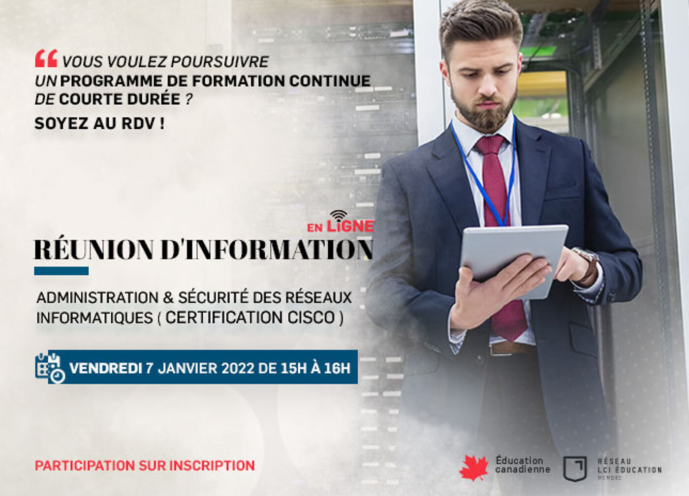 Annonce de Réunion d'Information en Administration Réseau