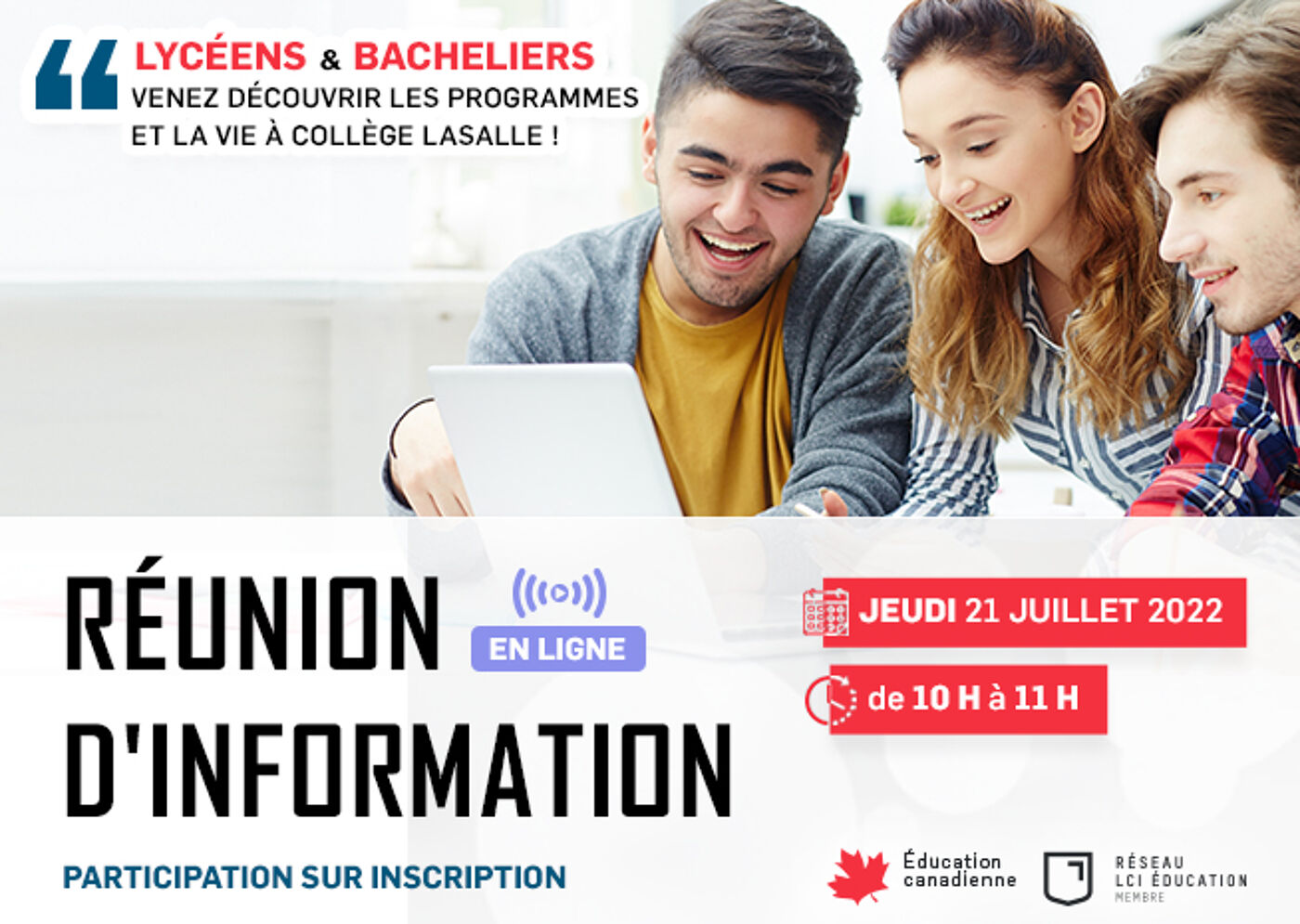 Réunion d'information pour les lycéens et bacheliers