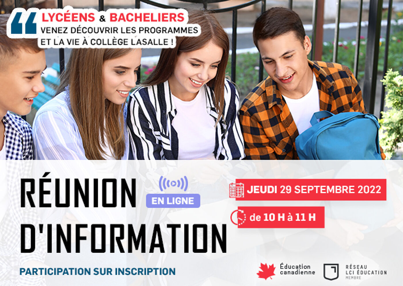 Annonce de Séance d'Information en Ligne
