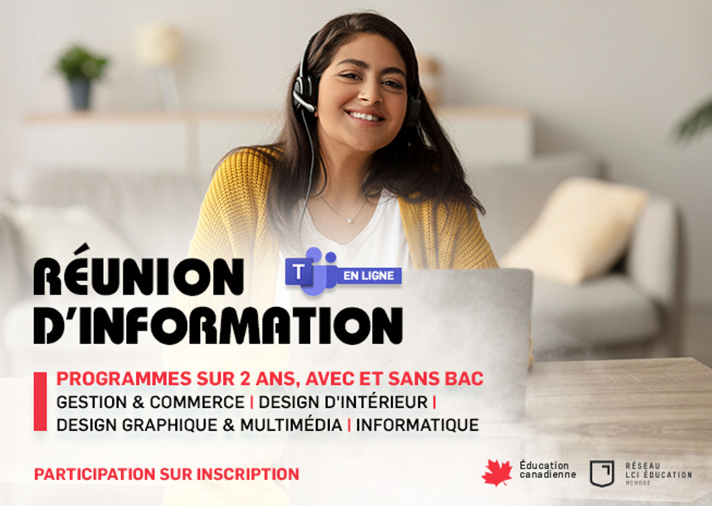 Publicité de Réunion d'Information sur les Programmes Éducatifs
