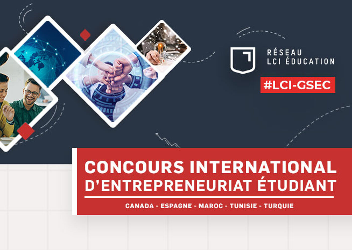 Affiche du Concours International d'Entrepreneuriat Étudiant