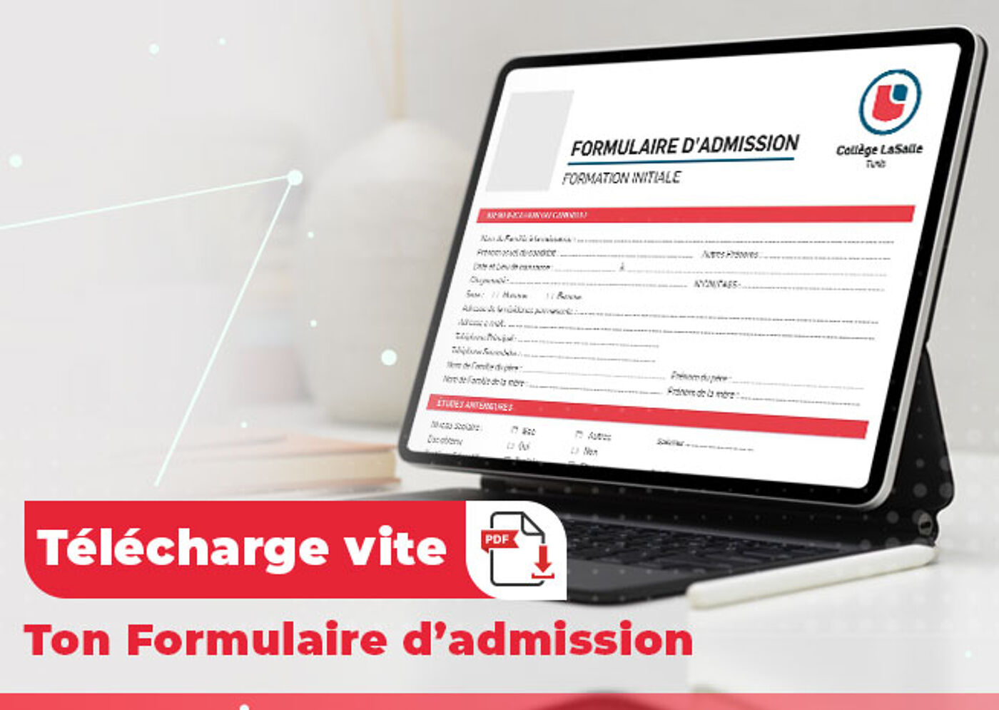 Téléchargement du Formulaire d'Admission