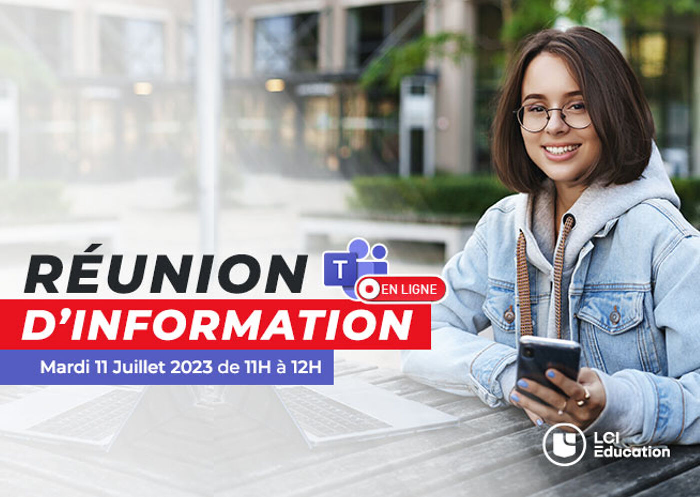 Publicité pour une session d'information en ligne