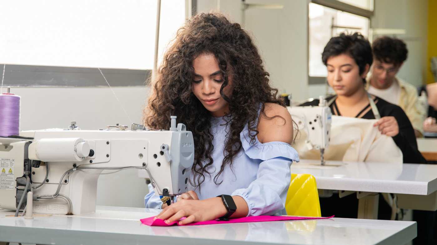 Fashion Design Students at Work