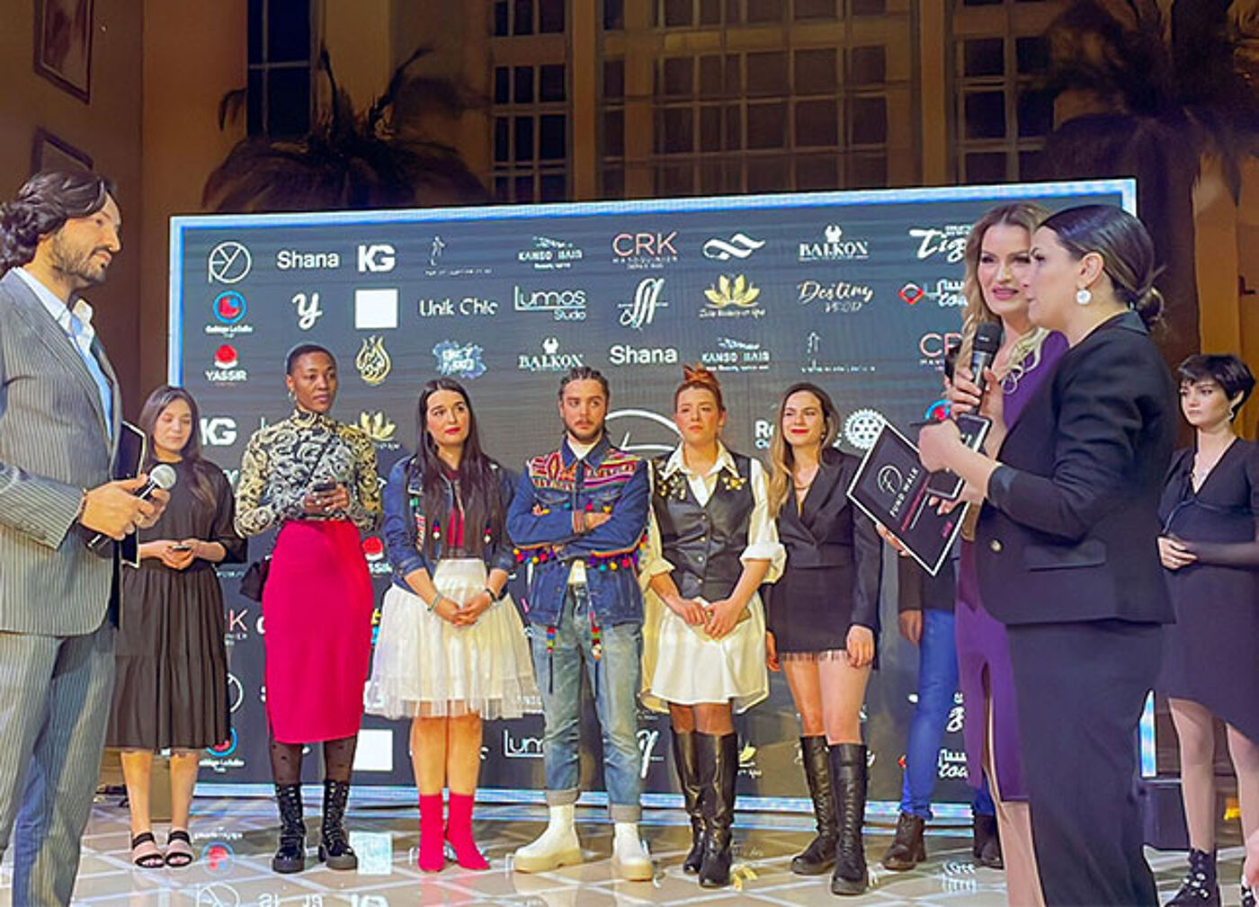 Cérémonie de remise de prix d'un événement de mode