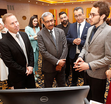 Présentation commerciale lors d'un événement de réseautage Présentation commerciale lors d'un événement de réseautage