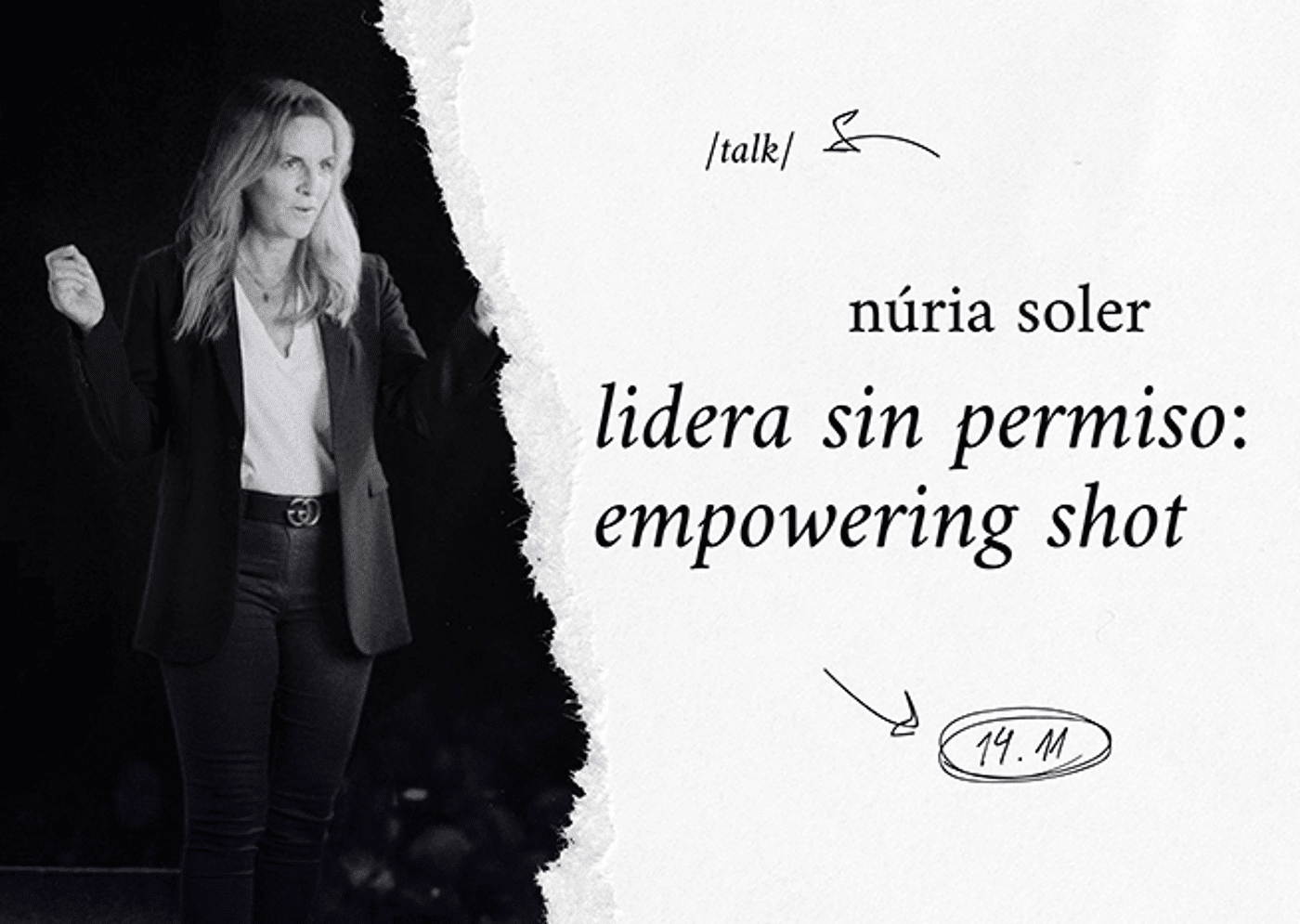 Promoción de la charla de Núria Soler