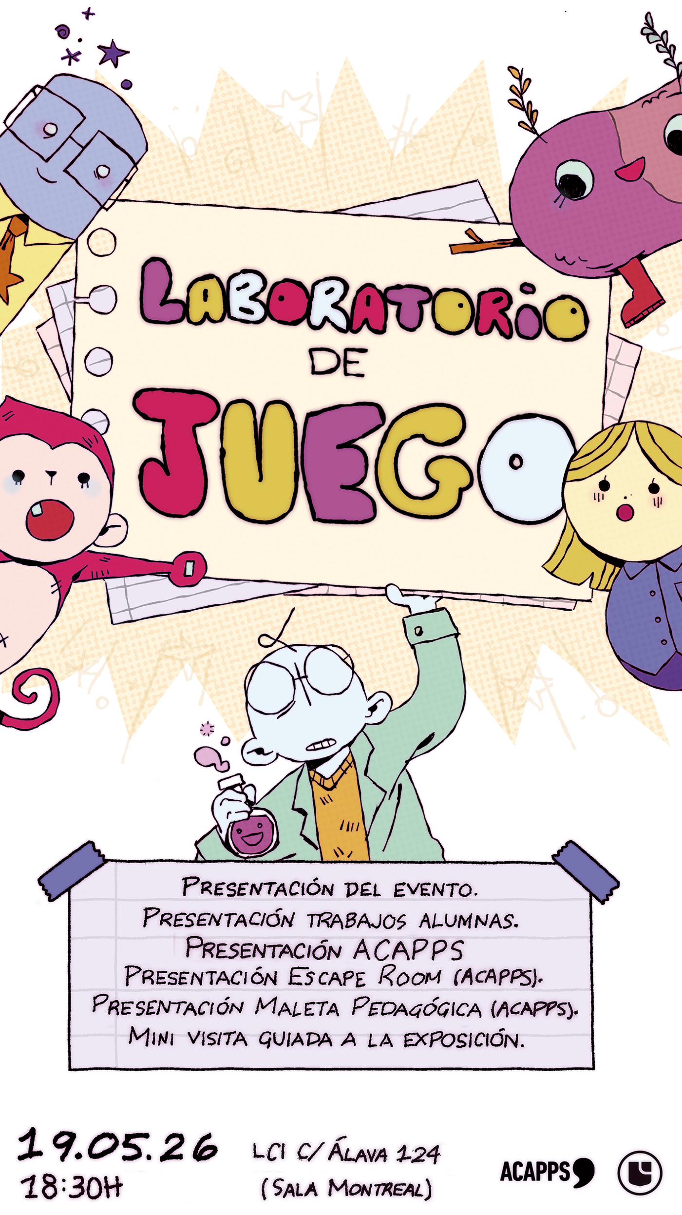 Laboratori de joc: mostra d’experiències interactives i videojocs