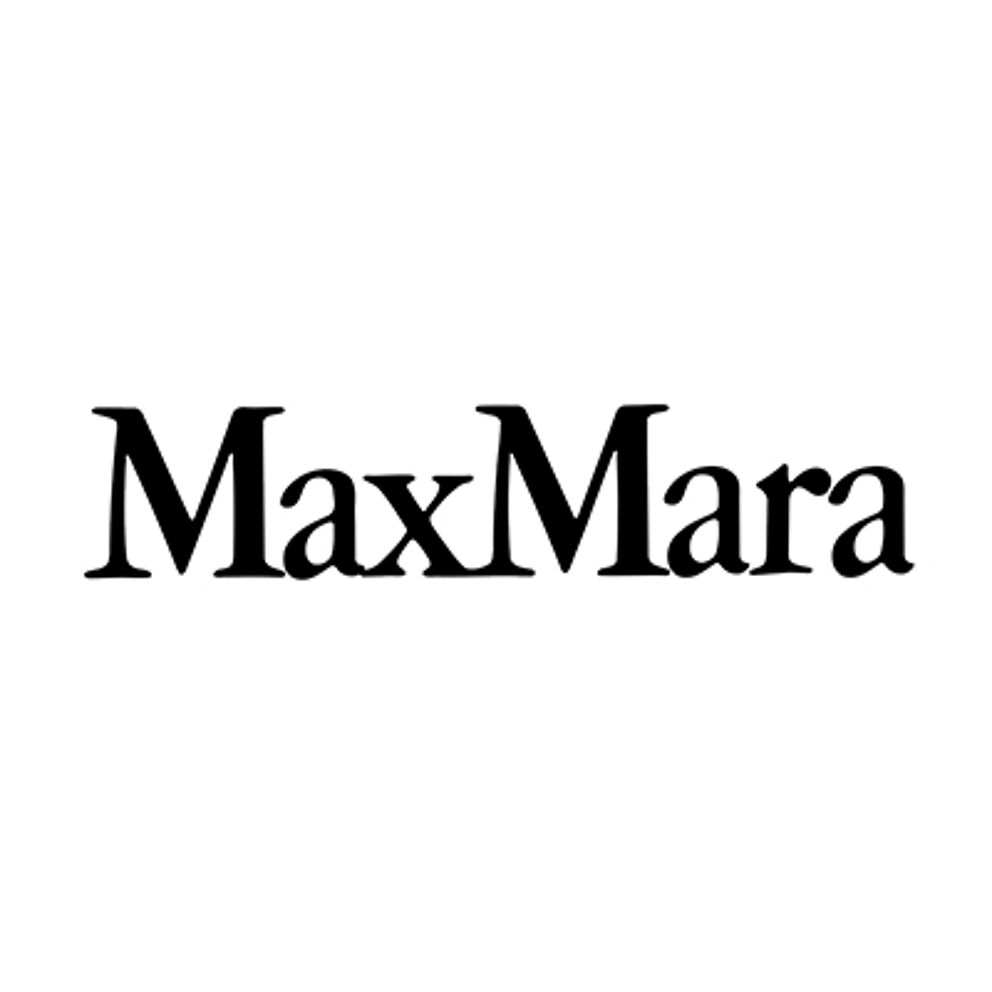 The words "Max Mara" in a bold serif typeface, representing the fashion 
