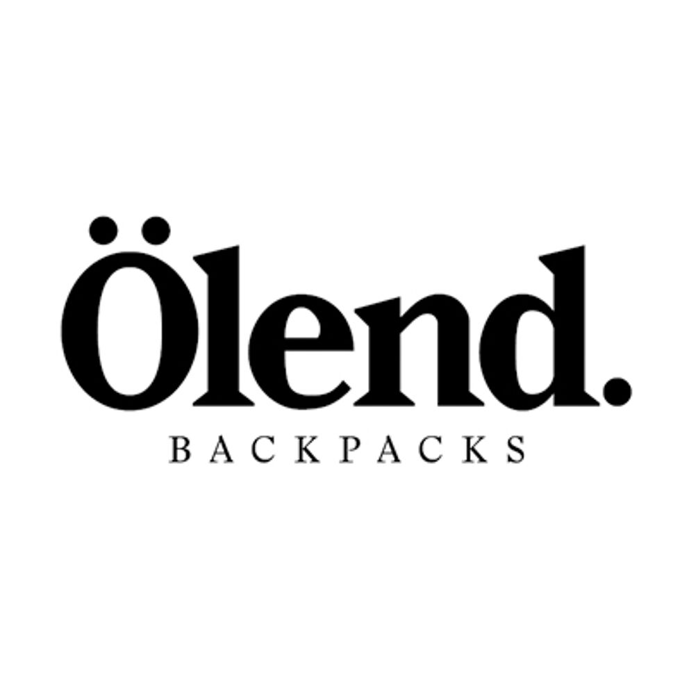 The logo features the word "Ölend." in a black serif font with a diacritic over the 'O', and the word "BACKPACKS" in smaller capital letters below, set against a white background.