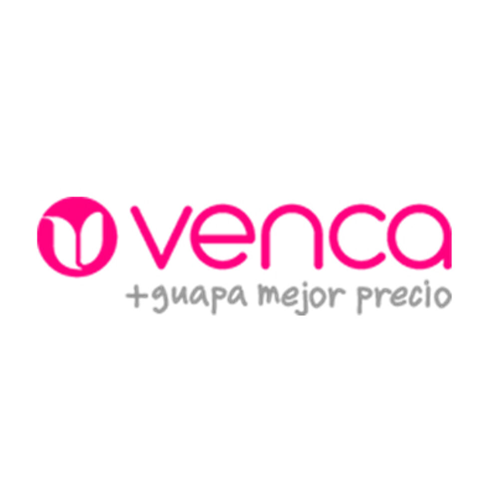 Logo featuring the word "Venca" in a stylized font with a pink circular emblem.