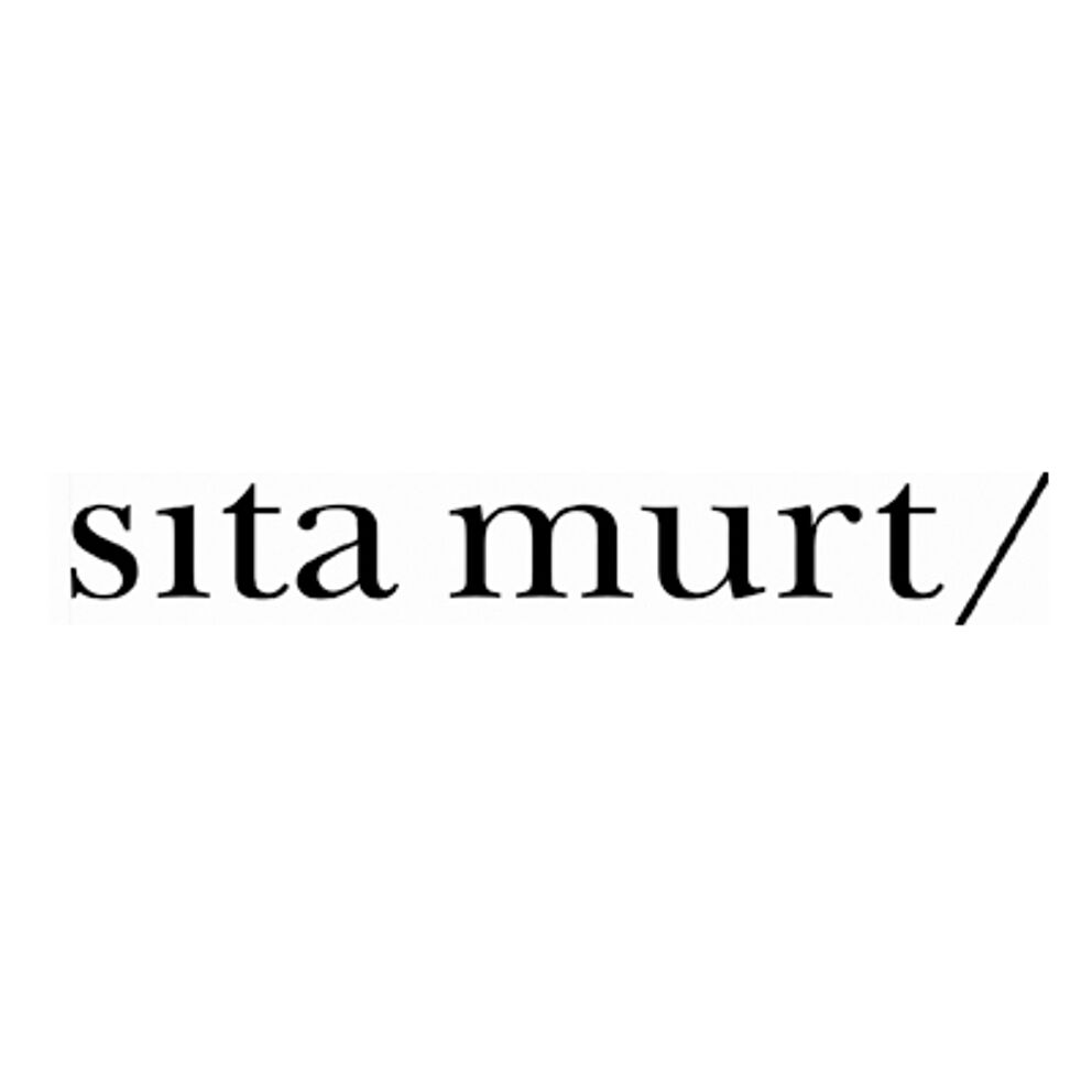 A minimalist black text logo of the fashion brand "Sita Murt/" on a white background, showcasing a sleek and contemporary design.