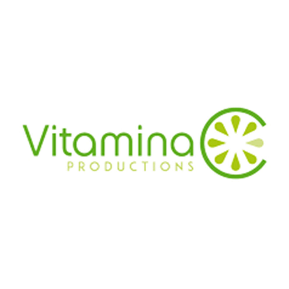 The logo features a stylized lime slice with the text "Vitamina Productions" in a modern sans-serif typeface.