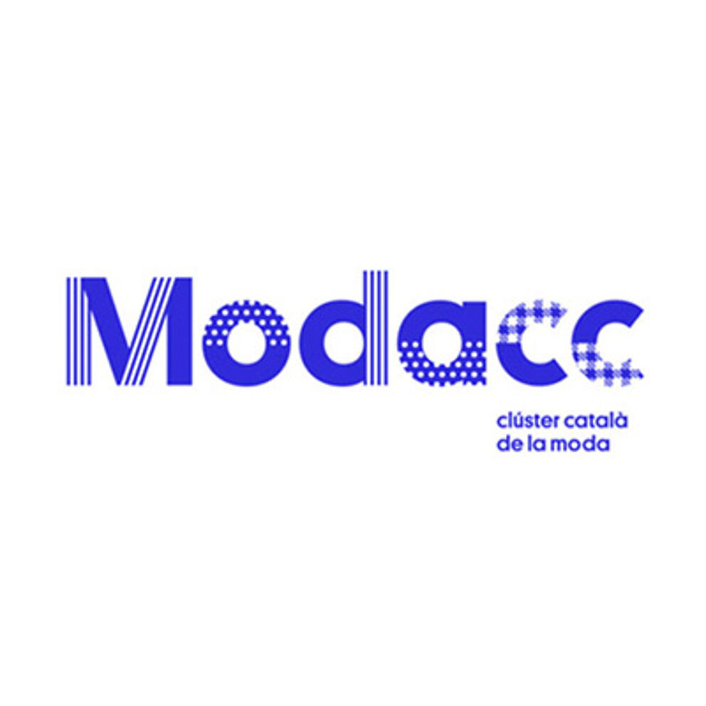 A logo featuring the word 'Modacc' with a blue color scheme, incorporating stripes and dots to create a digital, modern effect.