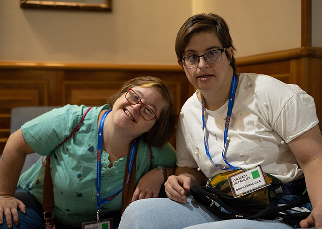 Two Women at a Conference